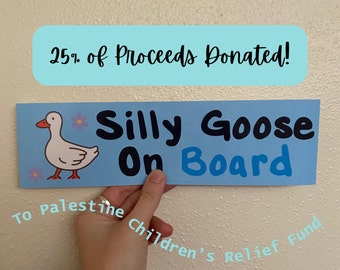 Bumpersticker Silly Goose