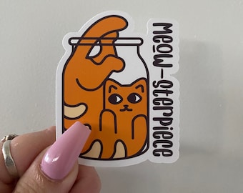 Sticker kattenpot