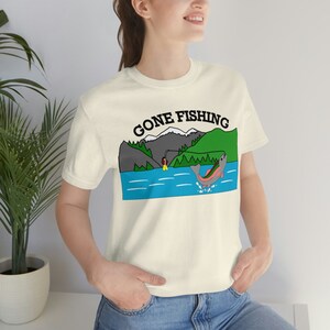 Gone Fishing Shirt, Fishing Shirt, Fly Fishing Shirt, Trout Fishing Shirt