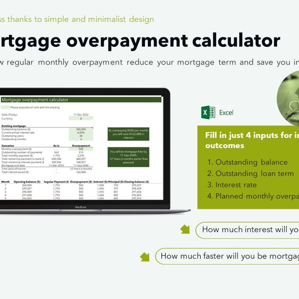 Pay off Excel Template Etsy