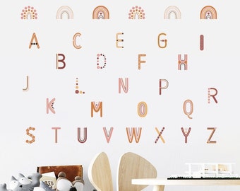 Wall Decal Alphabet Stickers - Etsy