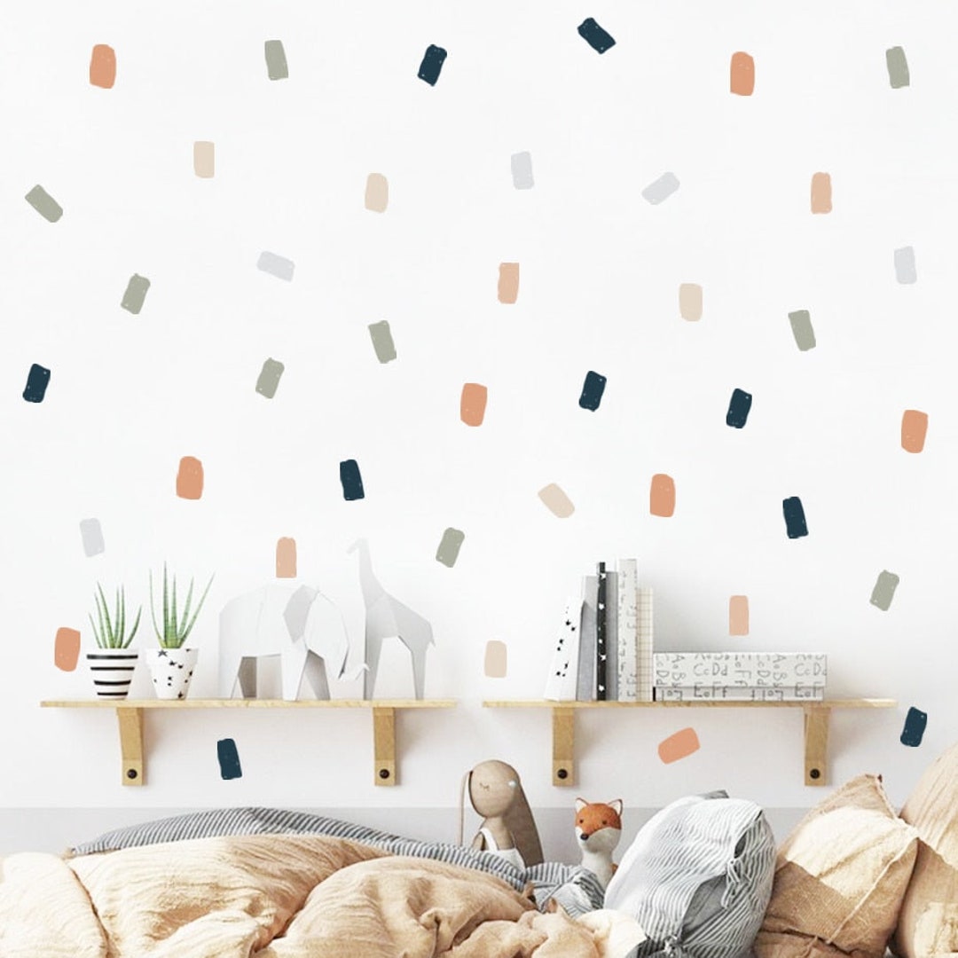 Brush Strokes Wall Decal Nursery, Bedroom Playroom Wall Stickers