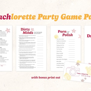 Beach Bachelorette Party games