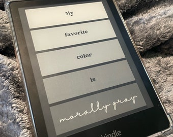 Ma couleur préférée est l'écran de verrouillage Kindle moralement gris