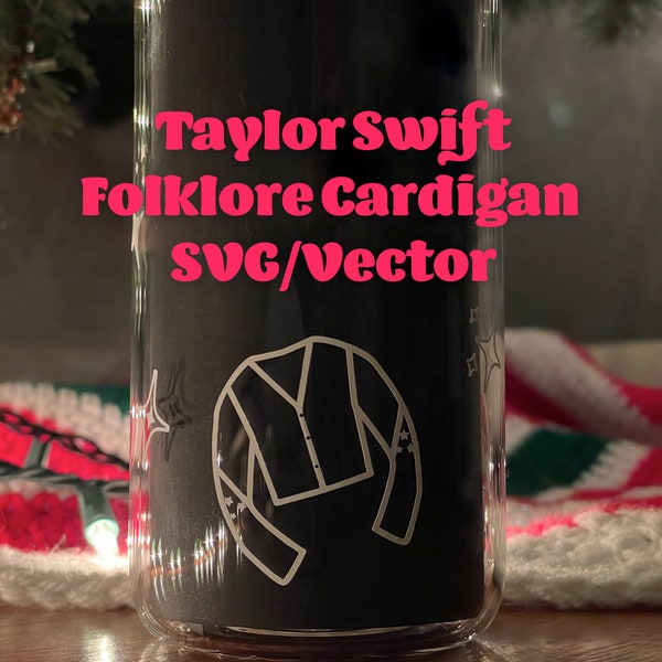 Taylor Swift Folklore Cardigan SVG