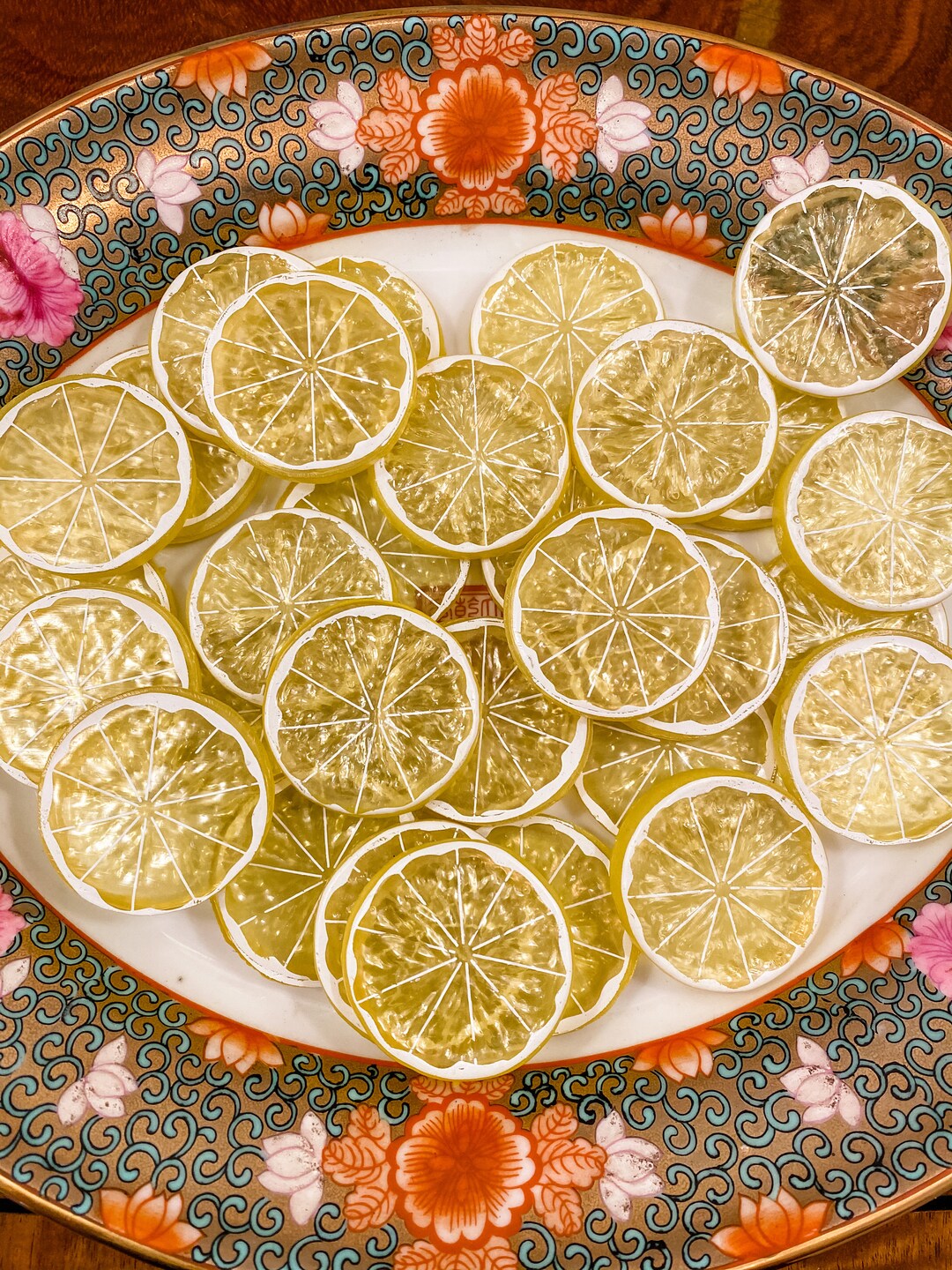 30 Count Lemon Slices / Plastic Lemon Slices / Lemon Decor ...
