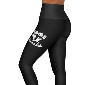 Yoga Squirrel High Waisted Yoga Leggings (AOP)