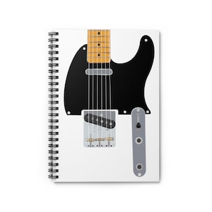 Spiral Notebook for song writers - aspiring Guitar players, Guitarists, Rockstar Gift for people who play guitar