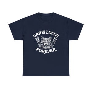Gatos Locos Forever Rock and Roll Cat 8Dオーディオサウンド、ADHD瞑想集中Tシャツ