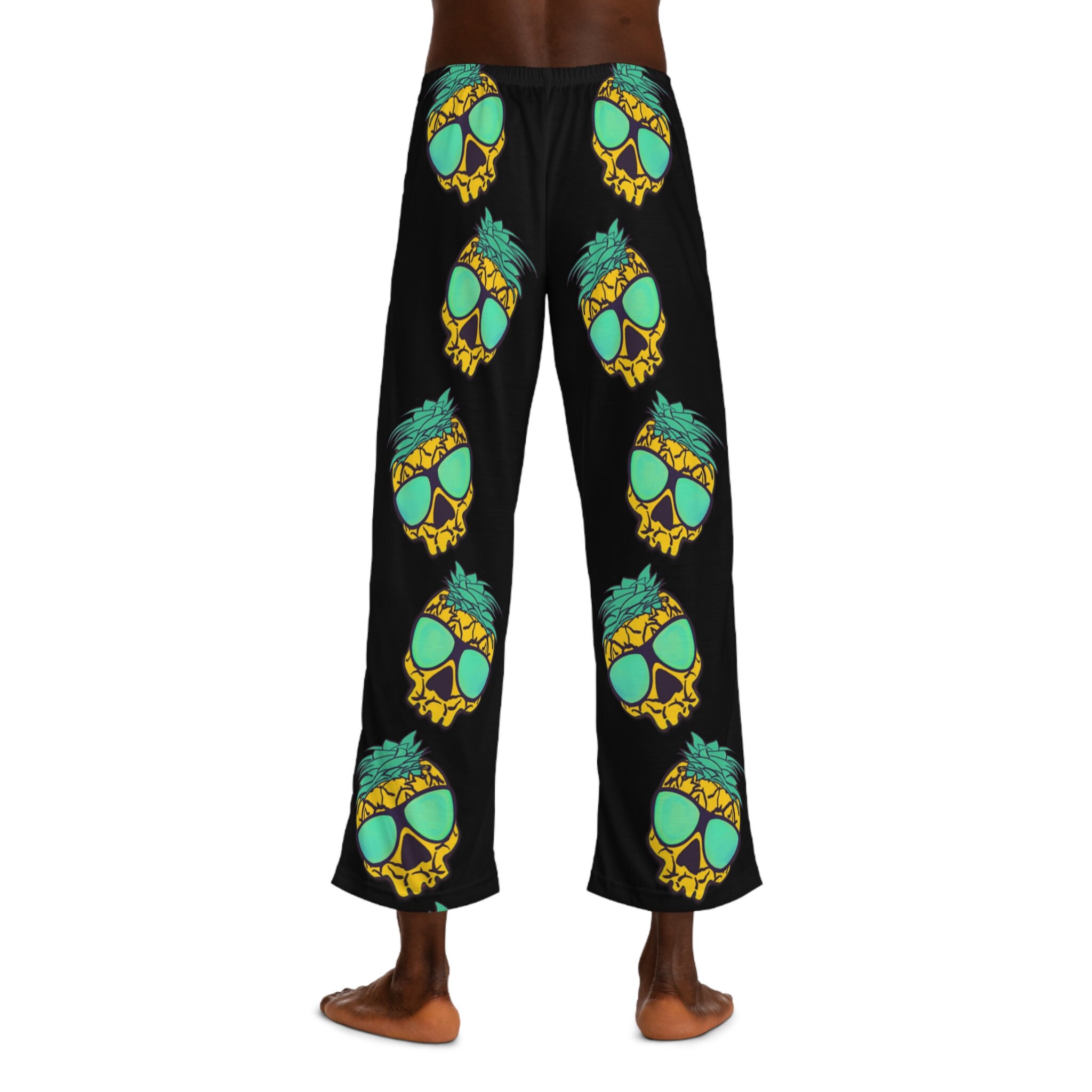 Men's Pajama Pants Pineapple Skull Tropical Surfer Casual - Etsy