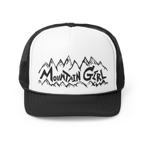 Gorra de camionero Mountain Girl Regalos para mujeres excursionistas, exploradoras, aventureras, teton, alpes, escaladoras, mujeres errantes, viajeras, pasión por los viajes, ropa