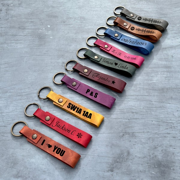 Personalisierte Gravur Schlüsselanhänger Schlüsselanhänger Geschenke für Sie und Ihn