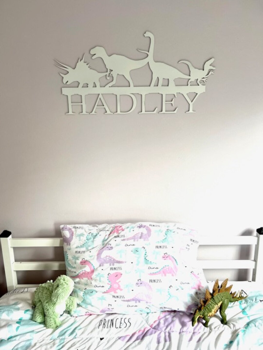 Dinosaur Wall Decor With Name, Bedroom Wall Sign, Kids Room Sign Decor