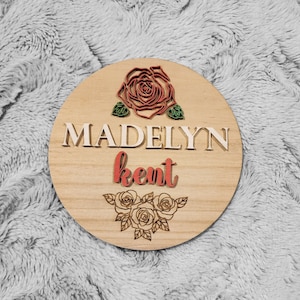 Baby Name Sign, Baby Nursery Decor, Newborn Photos Prop with Name