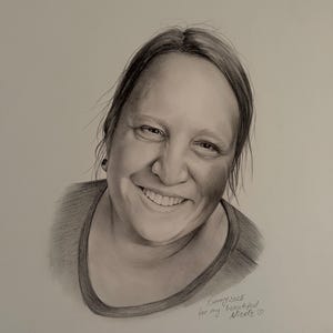 Graphite Pencil Portrait | Custom Portrait | Drawn Portrait from photo| Gift Ideas | Gift for Birthday | Anniversary Gift | Unique Gift Idea