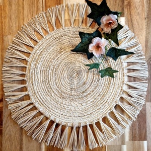 Shine Placemat Style Handmade Iraca Palm Placemat Table Decoration Boho Table Setting Colombia gifts wedding tables handwoven straw