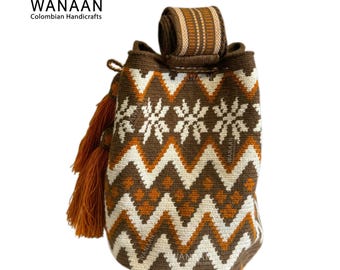 Bolso Wayuu Grande / Mochila Colorida / Hecho a Mano / Bandolera Boho hippie / Bolso de Mano / Mochila de Colección / Bolso de Playa / Bolso Grande / Bolso Tote