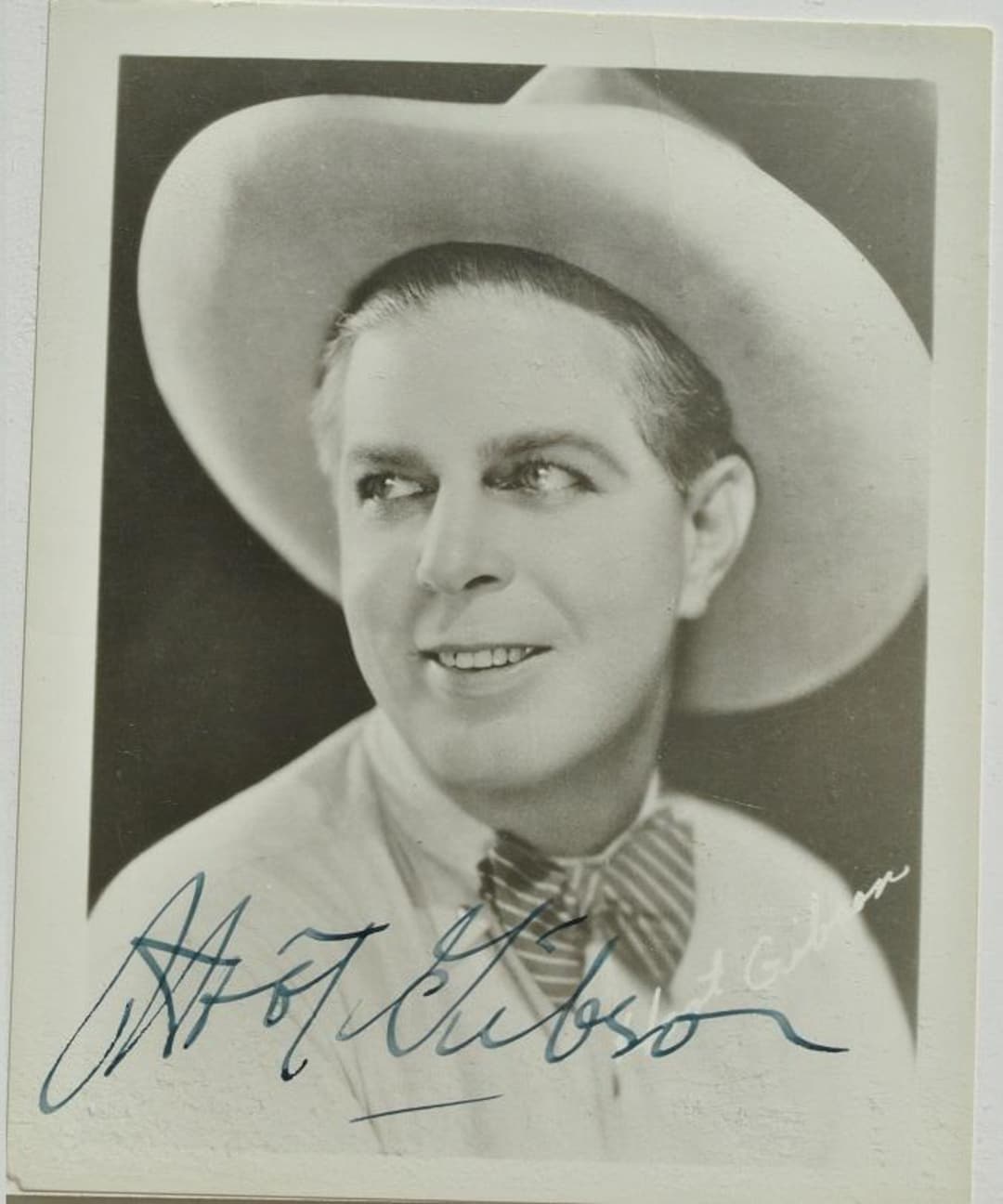 Gibson Rodeo HOOT GIBSON Signed Photo – Rodeo Champion, Western Actor W/coa - Etsy