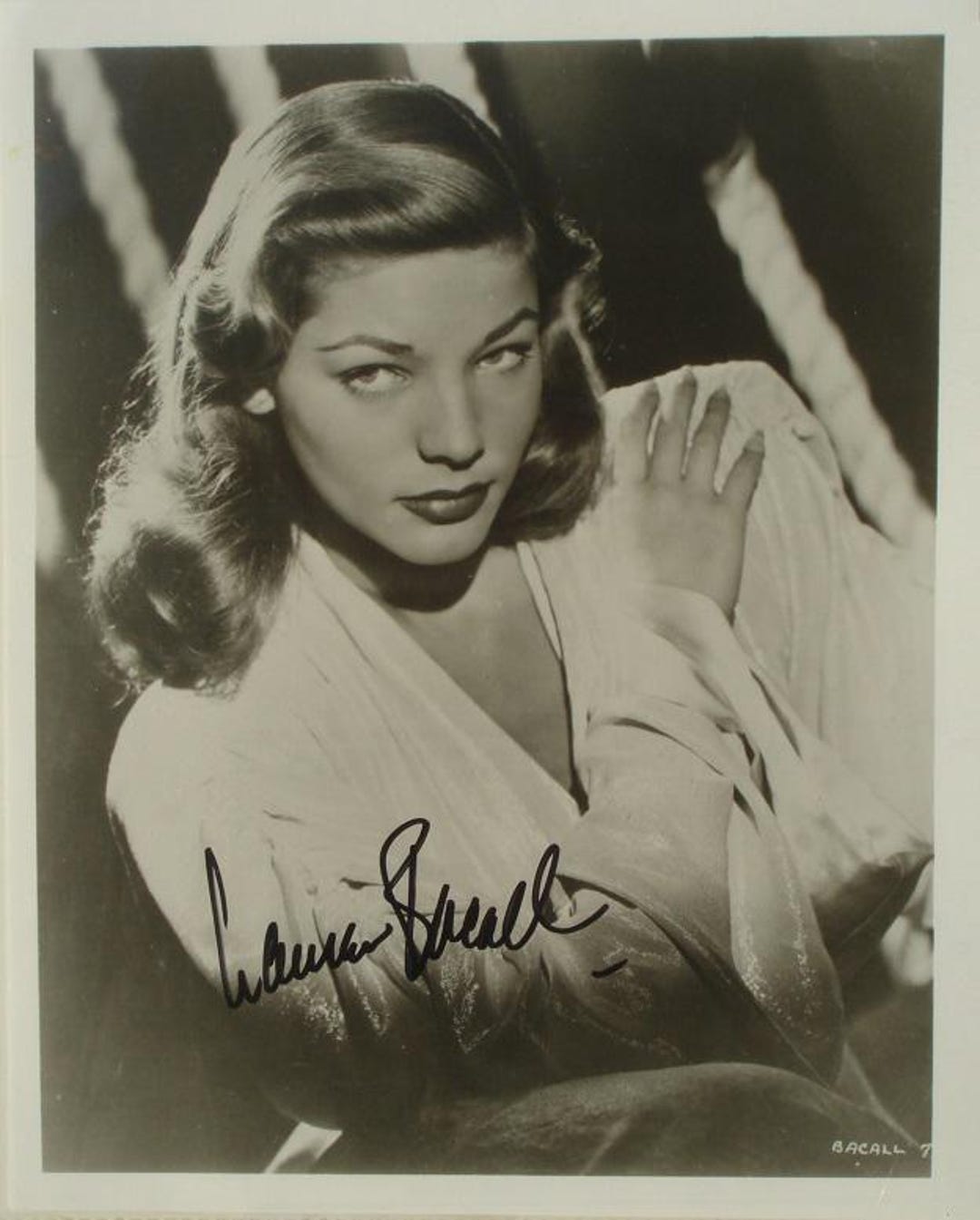 LAUREN BACALL Signed Photo - the Big Sleep, Dark Passage, Key Largo ...