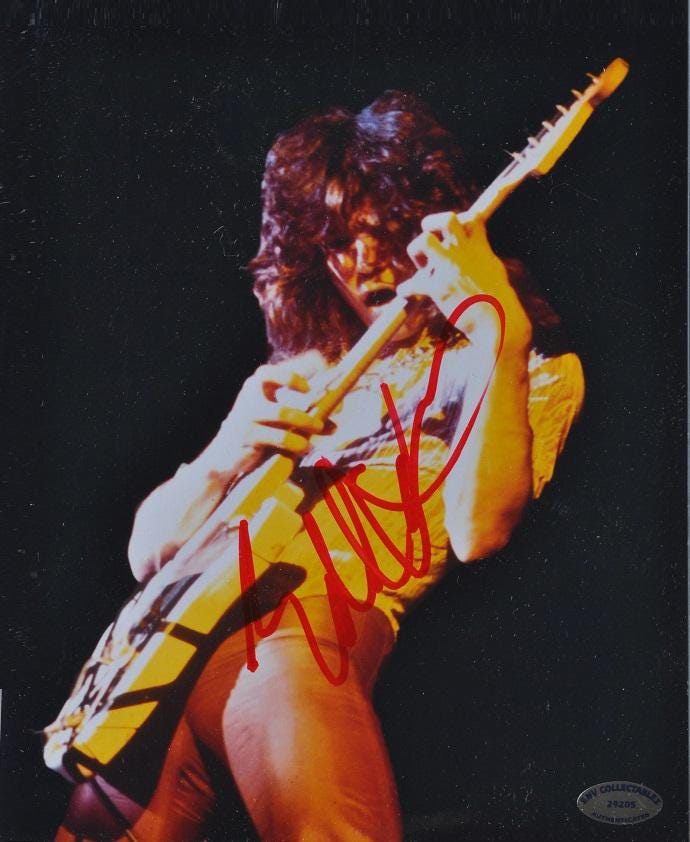 Eddie Van Halen Signed Poster - Etsy