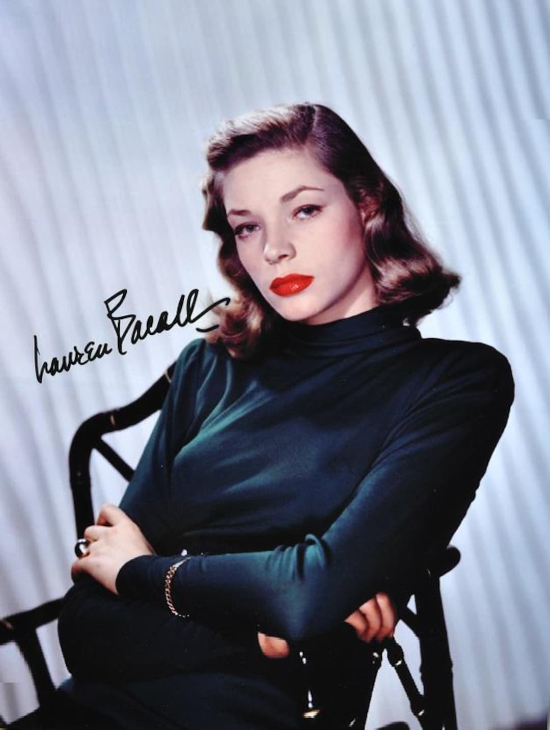 LAUREN BACALL Signed Photo - the Big Sleep, Dark Passage, Key Largo ...