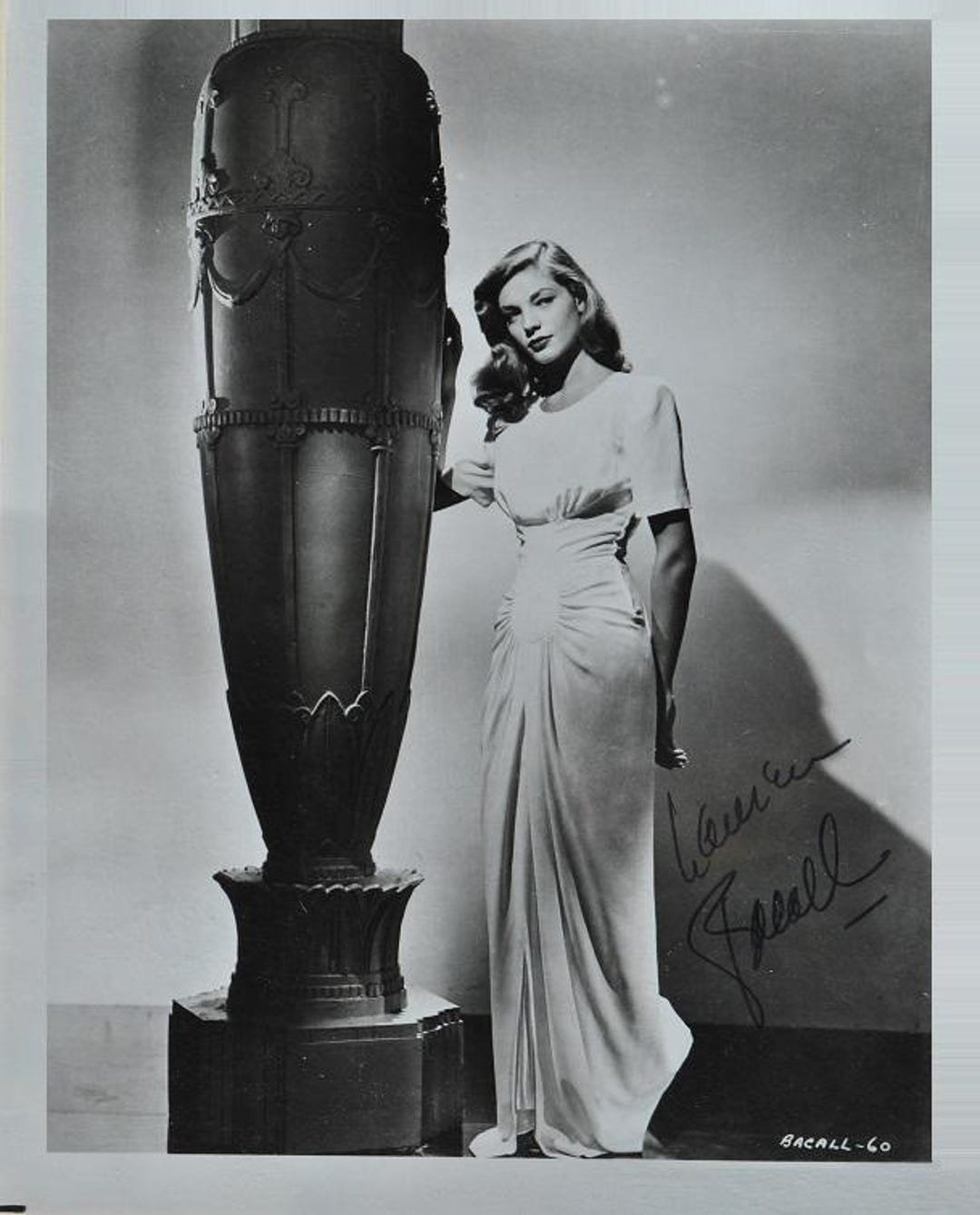 LAUREN BACALL Signed Photo - the Big Sleep, Dark Passage, Key Largo ...