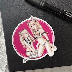 Anime Cow Girls : 3&quot; Vinyl Sticker