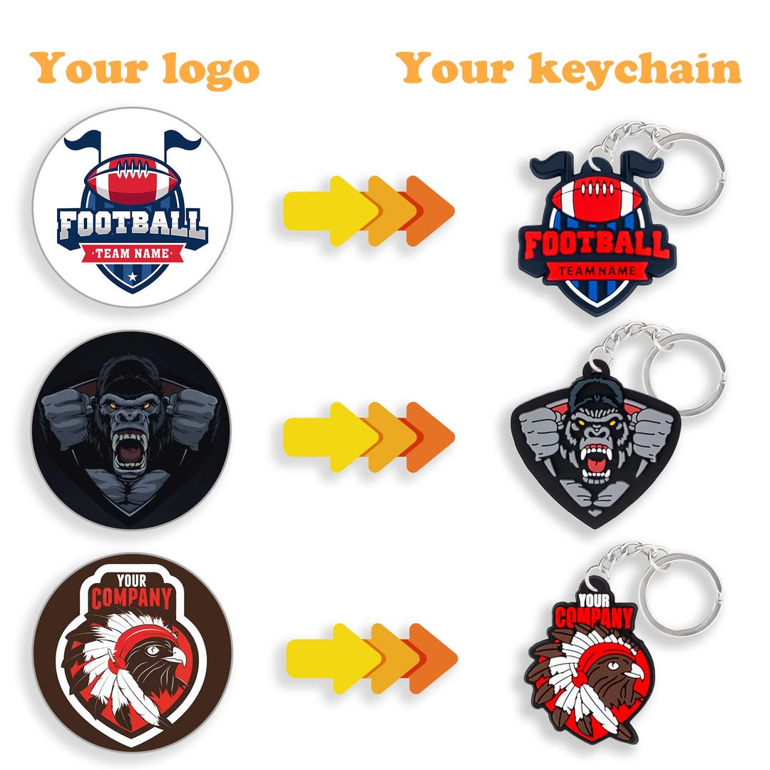 Custom Rubber Keychains - Custom PVC Keychains - Gift Packs for ...