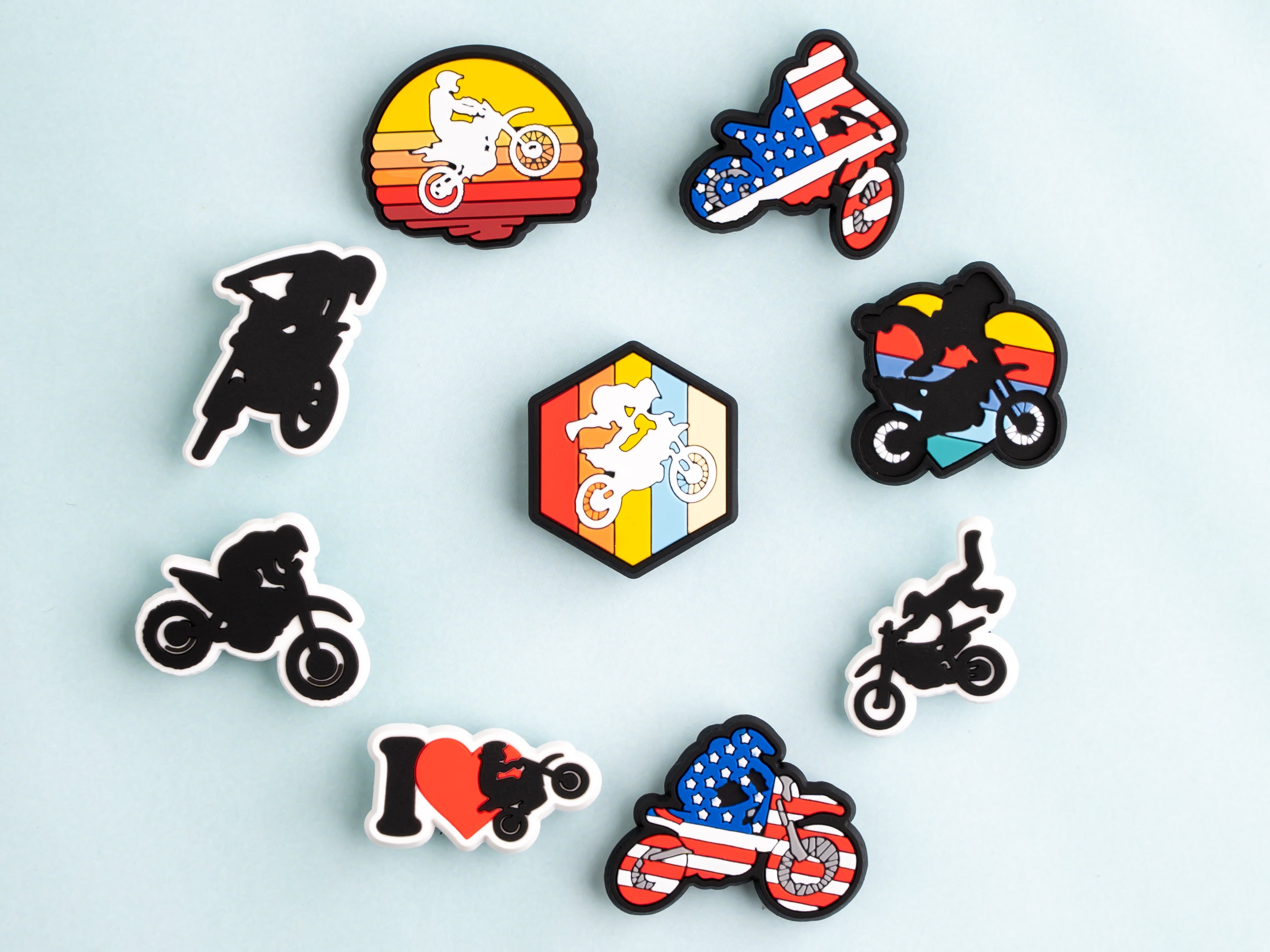 Dirtbike Croc Charms Etsy