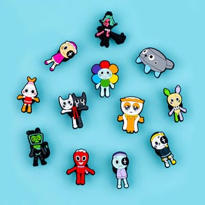 Dandy Cute Crocs Charms 12PCS PVC Clog Pins Accessories Party Favors Birthday Gifts Holidays Decoration for Boys Women Girls