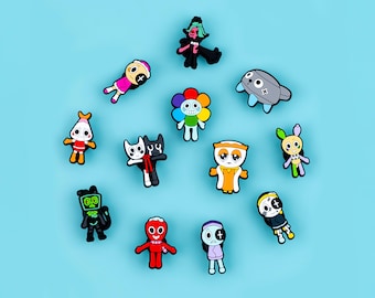 Dandy Cute Crocs Charms 12PCS PVC Clog Pins Accessories Party Favors Birthday Gifts Holidays Decoration for Boys Women Girls