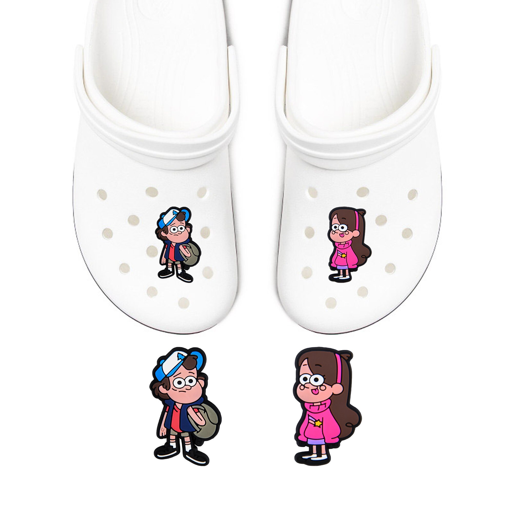 Cute Cartoon Hole Shoes Charm Croc Shoe Charm Decorative Clog Shoe