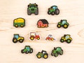 Tractor Shoe Charms Tractor 12PCS PVC Clog Pins Accessories Party Favors Birthday Gifts Holidays Decoration for Boys Women Girls product logo