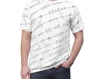 Camiseta unisex para adultos con estampado de iluminación de escenario (modo de luz)