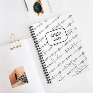 Stage Lighting Plot Print Spiral Notebook - Ruled Line (Light Mode)