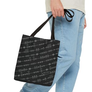 Stage Lighting Plot Print (Dark Mode) Tote Bag