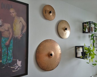 Cymbal wall holder - Beech - Perfect gift for drummers - Secure cymbal wall mounting
