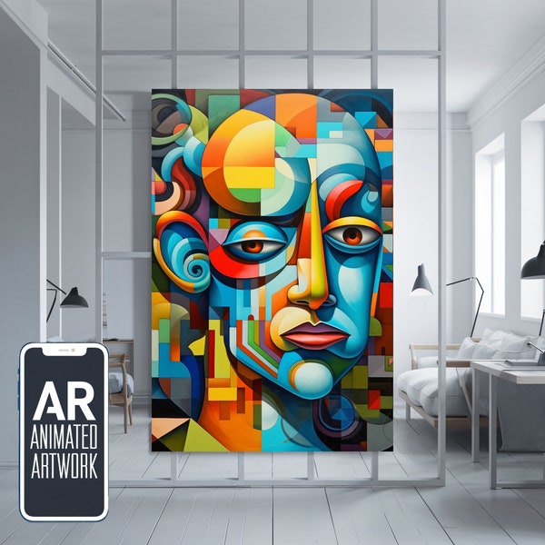 ESCAPE - Canvas Animated Print - Art by Viktoria Blank - inspired by Salvador Dalí - animated with AR