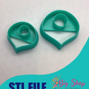 Digital File for Polymer Clay Cutters, STL File, Retro Inspired Shape Cutter, Digital Print, 3d Print File, Clay Tool,