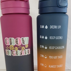 Motivational Water Bottle with Water Tracking.