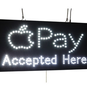 Znak Apple Pay, TOPKING, oznakowanie, LED, neon, otwarte, sklep, okno, sklep, biznes, szyld, wyświetlacz, wielkie otwarcie,