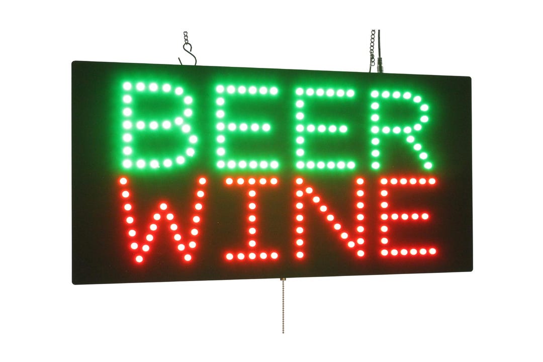 Beer Wine Sign, 24