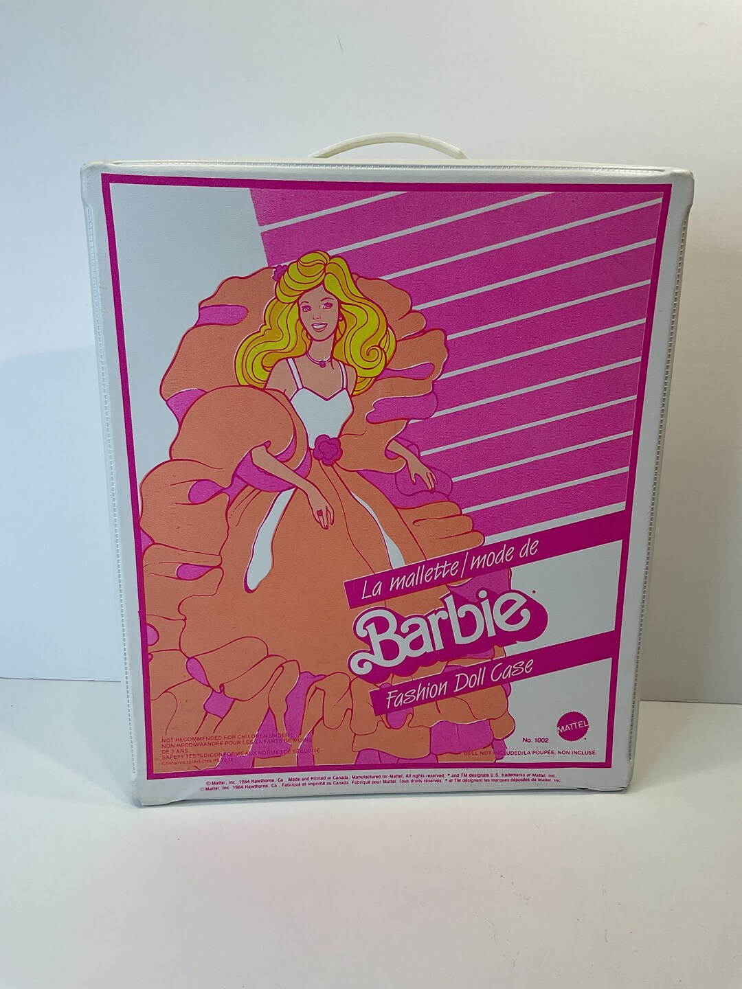 Vintage Mattel Barbie Fashion Doll Case With Peachn Cream Etsy