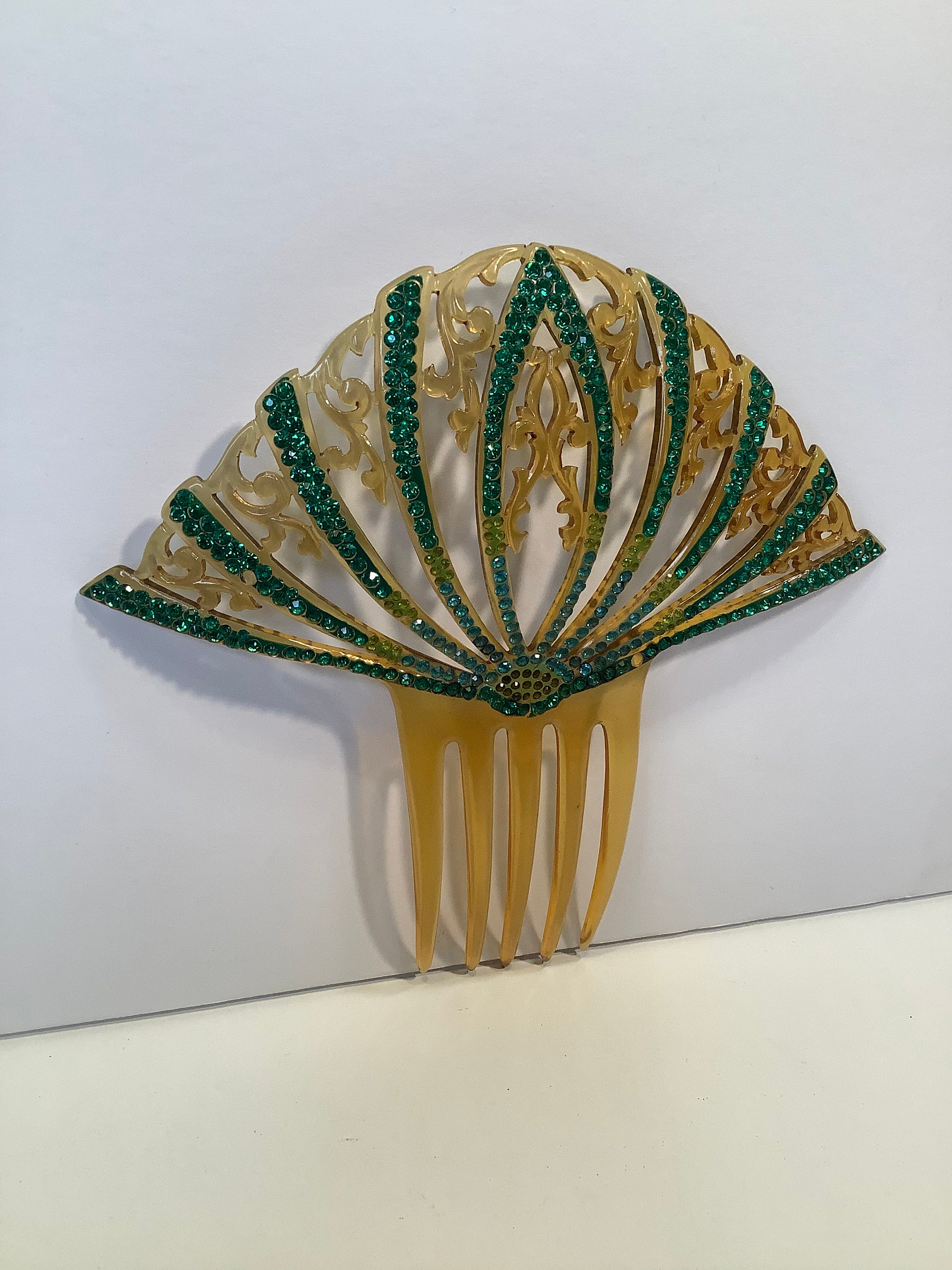 Art Nouveau Peigne à Cheveux En Cell…