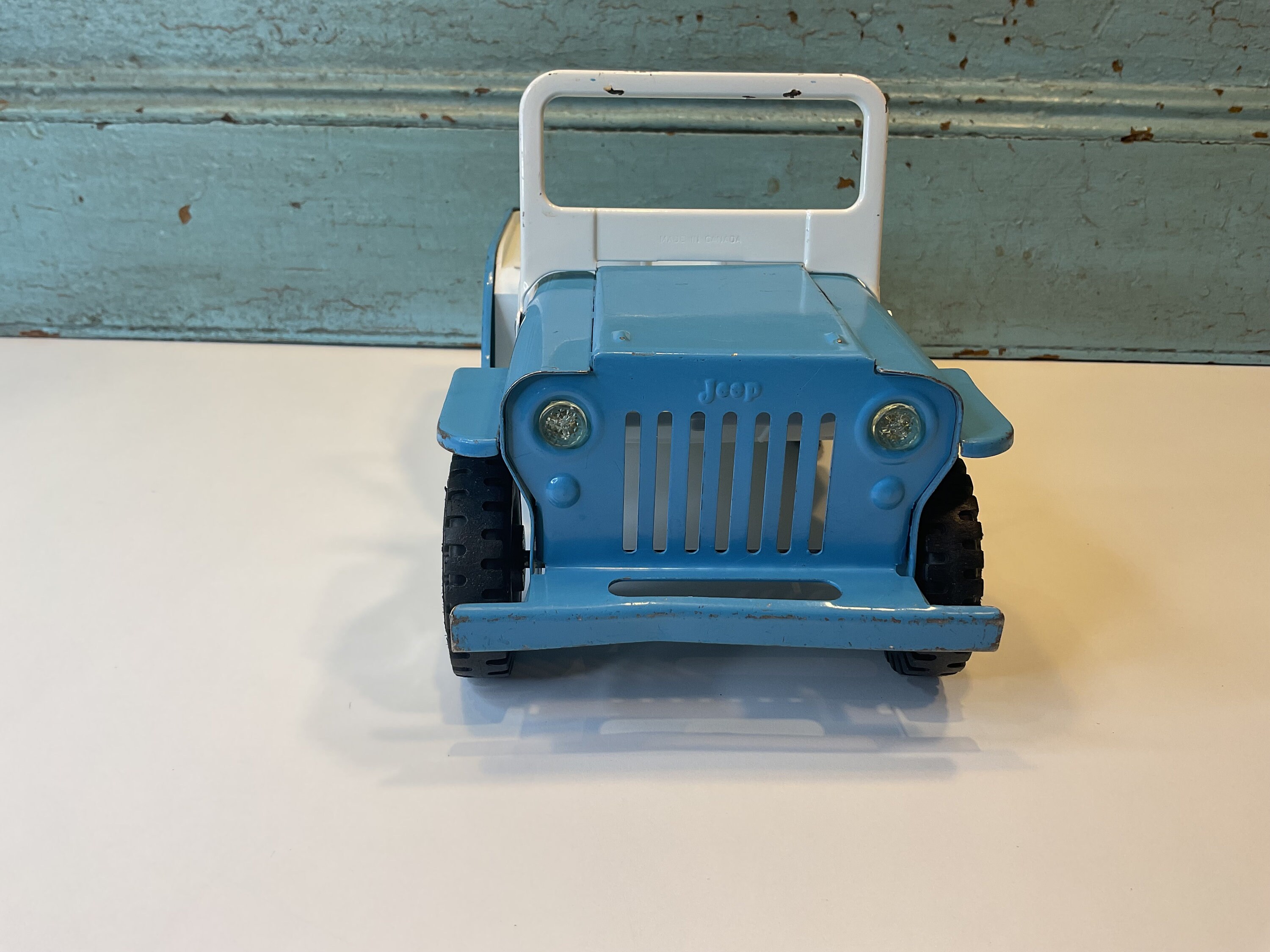 Tonka Army Jeep GR 2-2431 With Trailer 1960's Press Steel