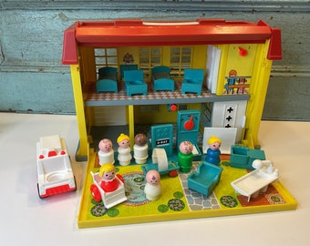 Vintage Fisher Price Play Family Children’s Hospital 1976