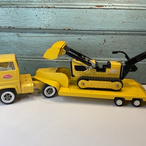 Tonka lowboy cheap tractor trailer