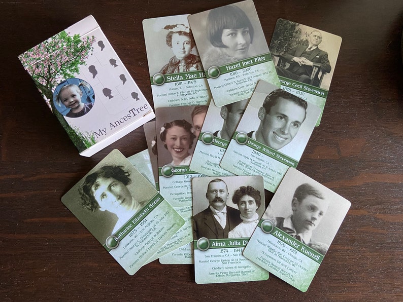 Family History Card Game Creation Instructions and Artwork Etsy