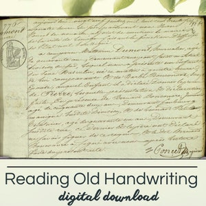 How to Read Old Handwriting