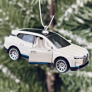 BMW iX Christmas Tree Ornament (Opening Doors)